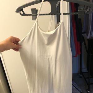 Racer back halter white lulu lemon work out top